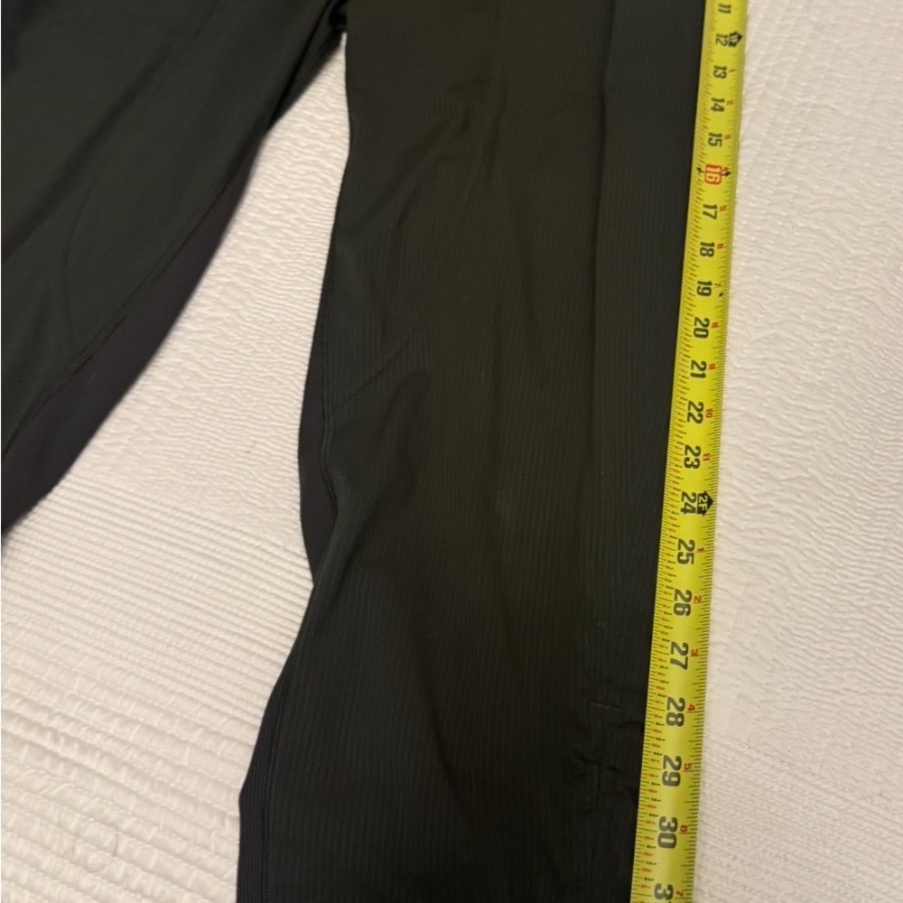 LULU LEMON Dance Studio Dark Army Green Mid Rise Pant Size 6 - Picture 10 of 16